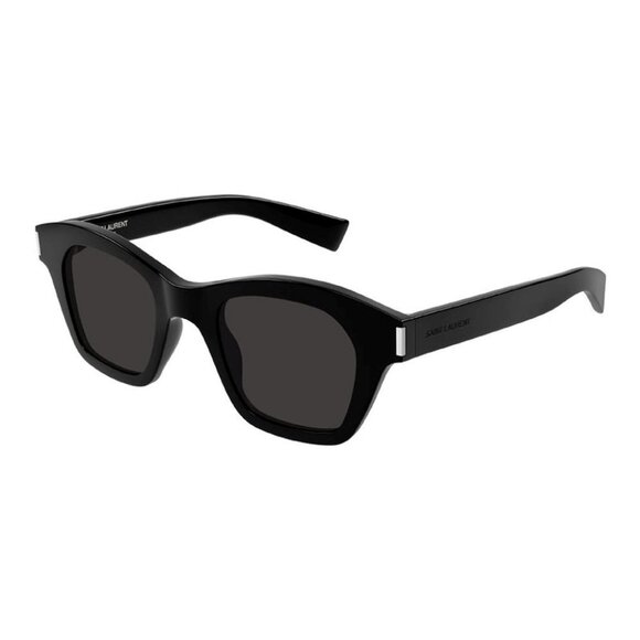 NEW SL592 001 SAINT LAURENT SUNGLASSES UNISEX BLACK SQUARE EYEWEAR - Picture 2 of 4